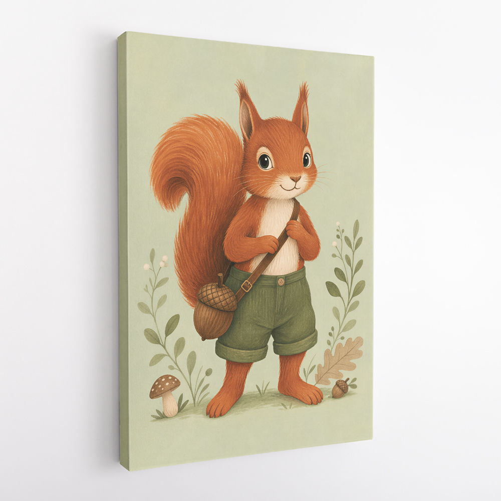 Squirrel With Acorn Bag