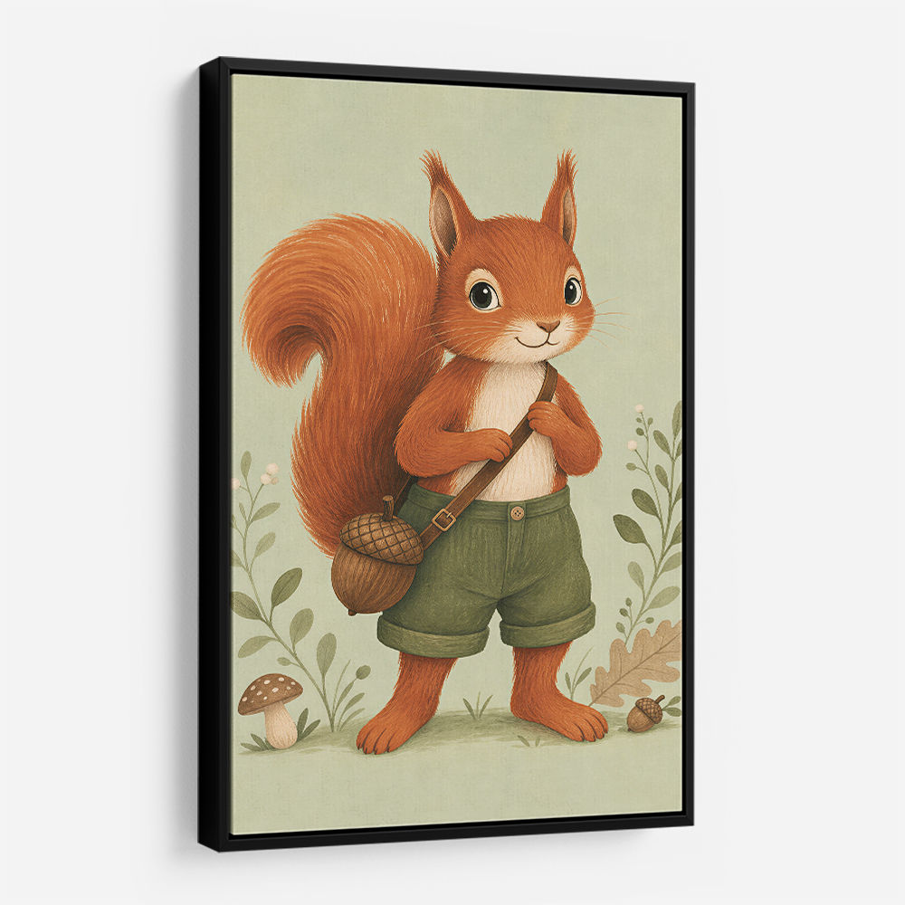 Squirrel With Acorn Bag