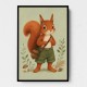 Squirrel With Acorn Bag