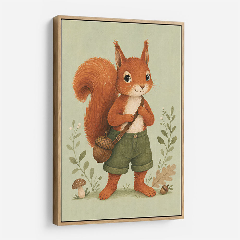 Squirrel With Acorn Bag