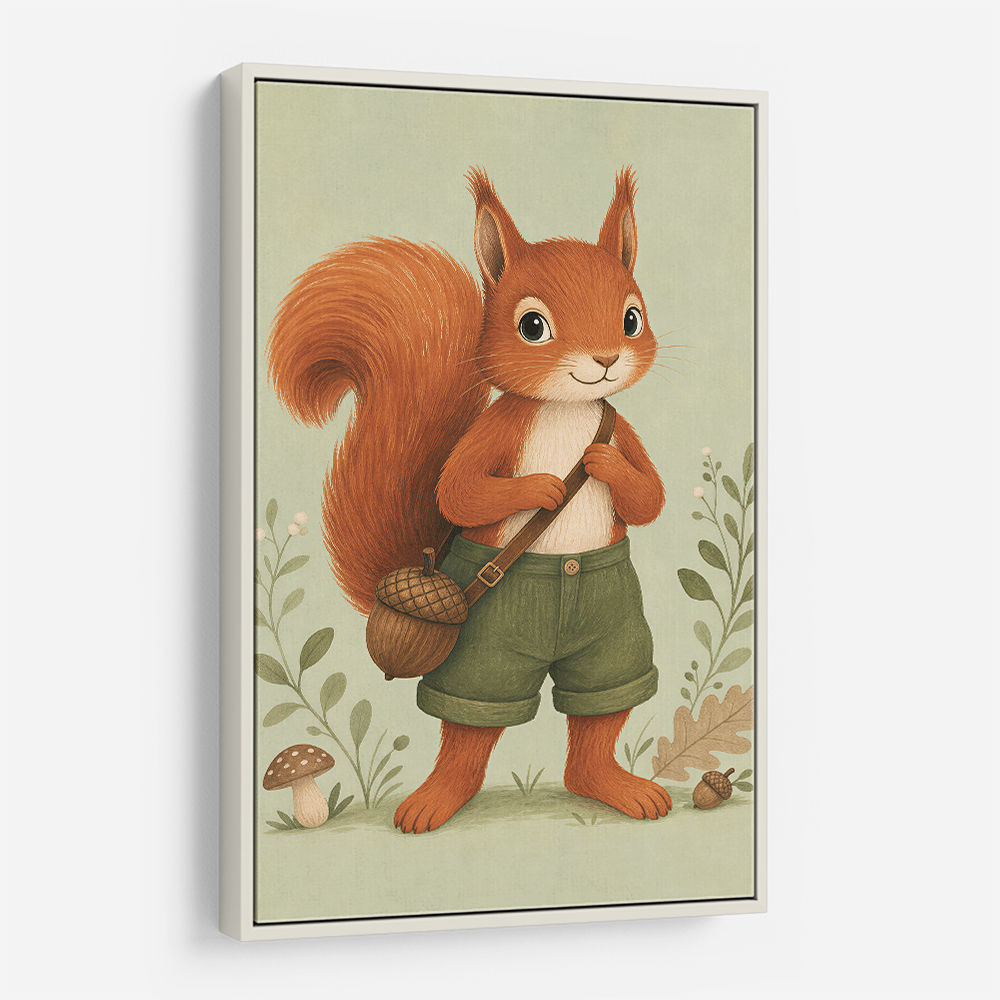 Squirrel With Acorn Bag
