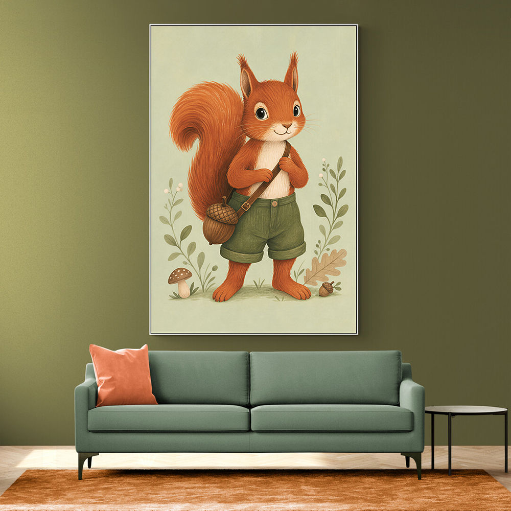Squirrel With Acorn Bag