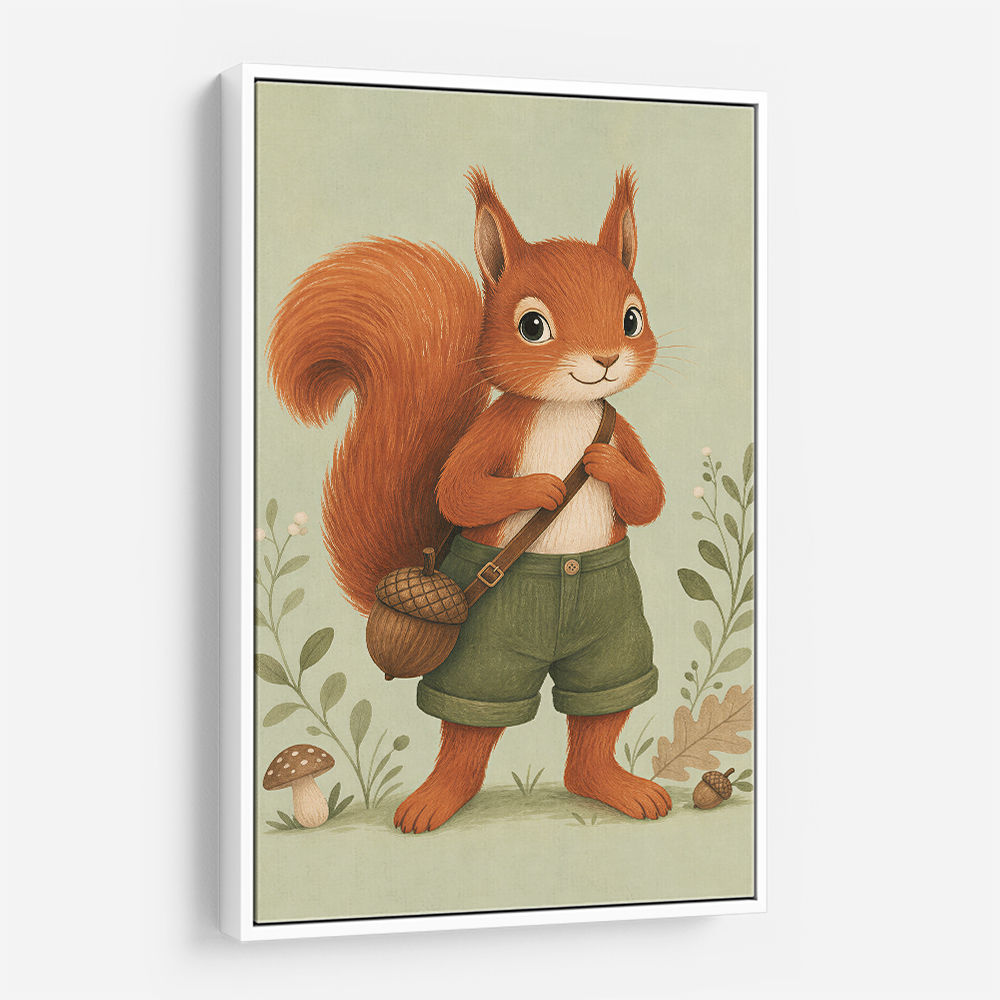 Squirrel With Acorn Bag