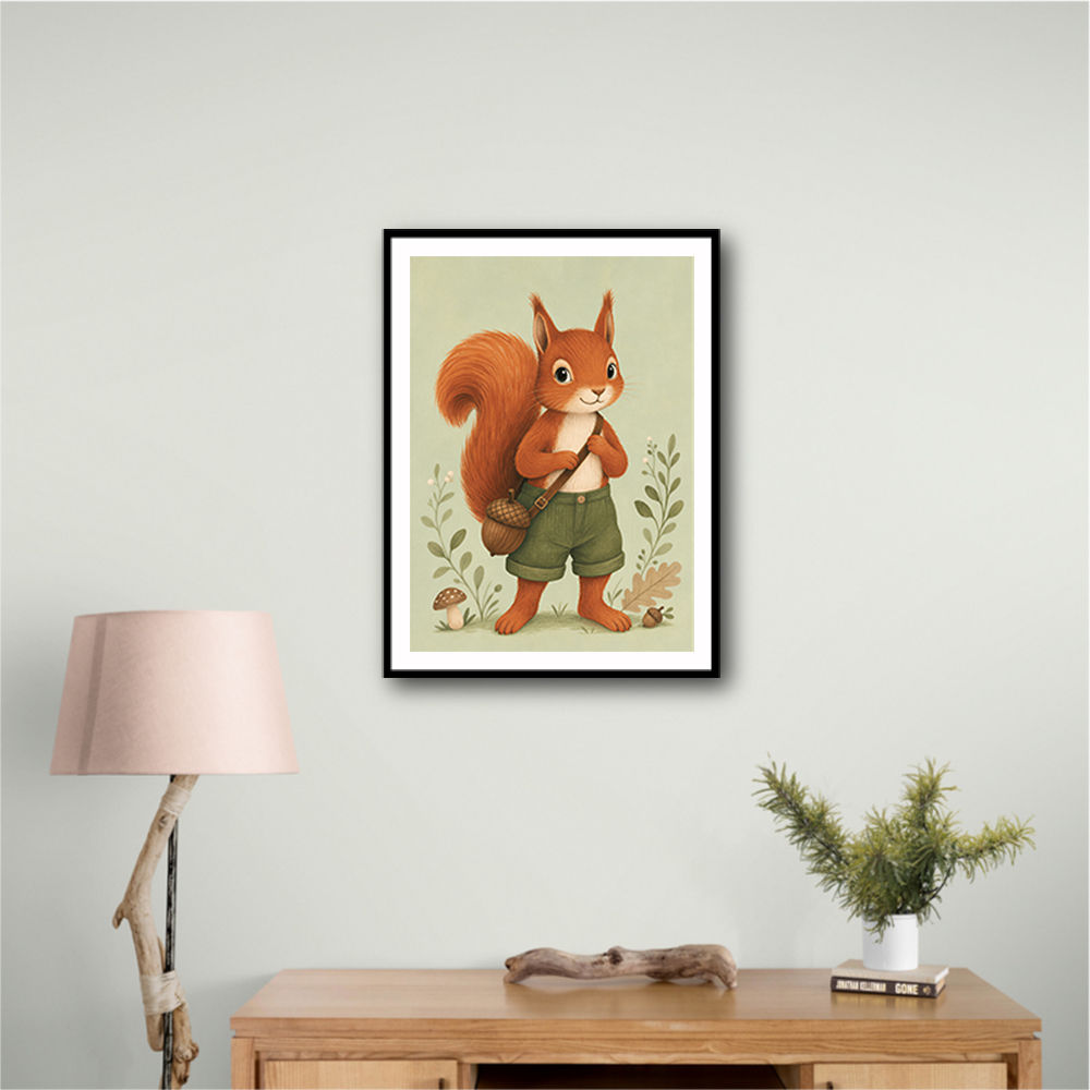Squirrel With Acorn Bag