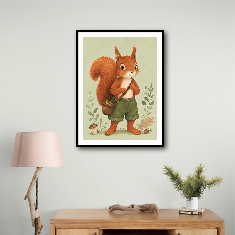 Squirrel With Acorn Bag