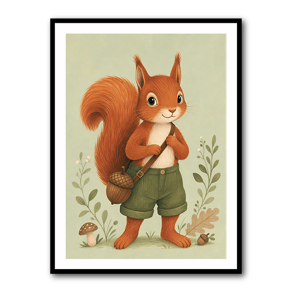 Squirrel With Acorn Bag