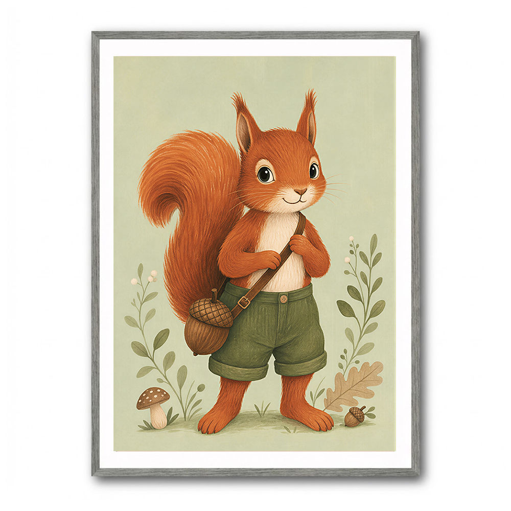 Squirrel With Acorn Bag