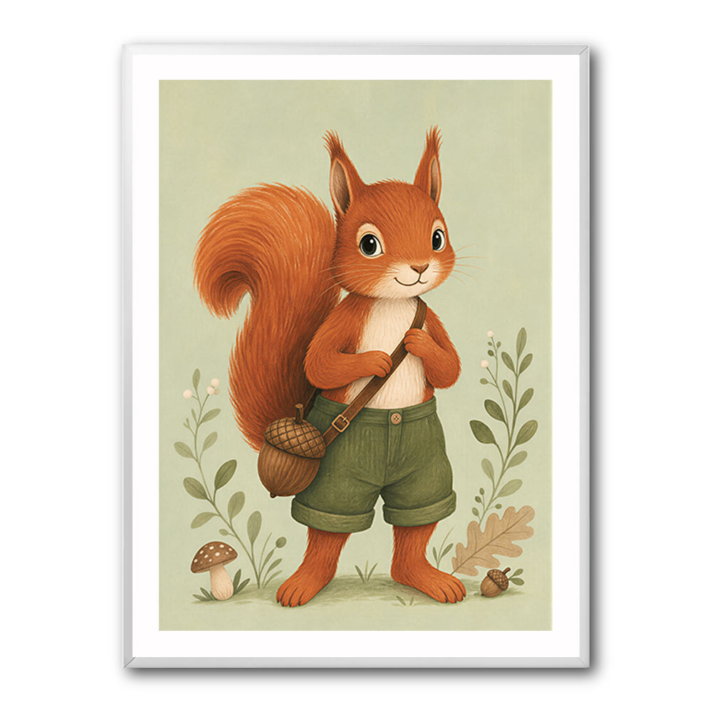 Squirrel With Acorn Bag