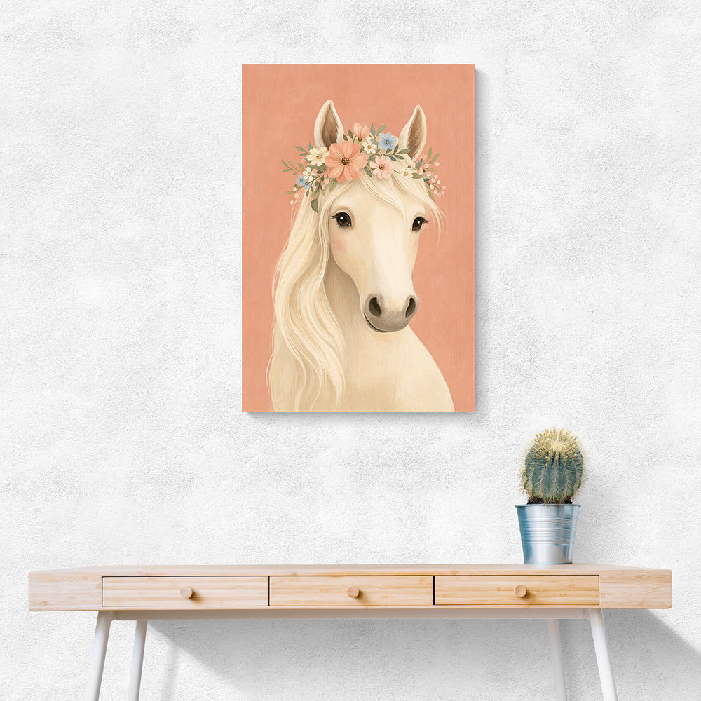 Horse With Flower Crown
