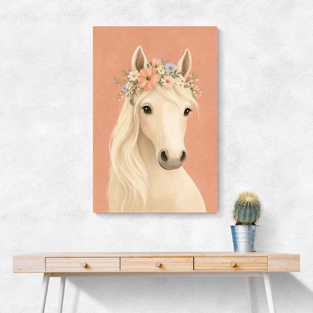 Horse With Flower Crown
