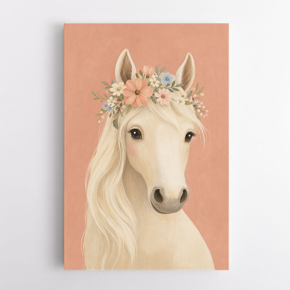 Horse With Flower Crown
