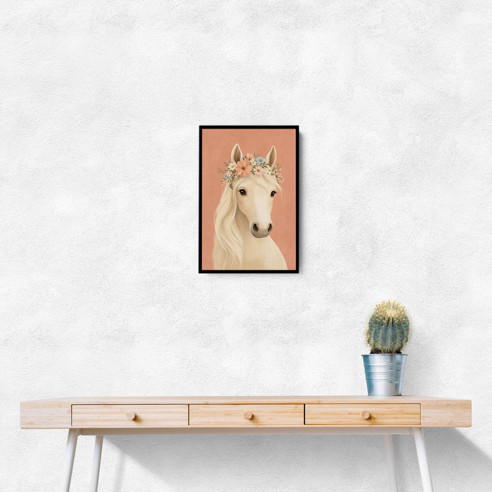Horse With Flower Crown