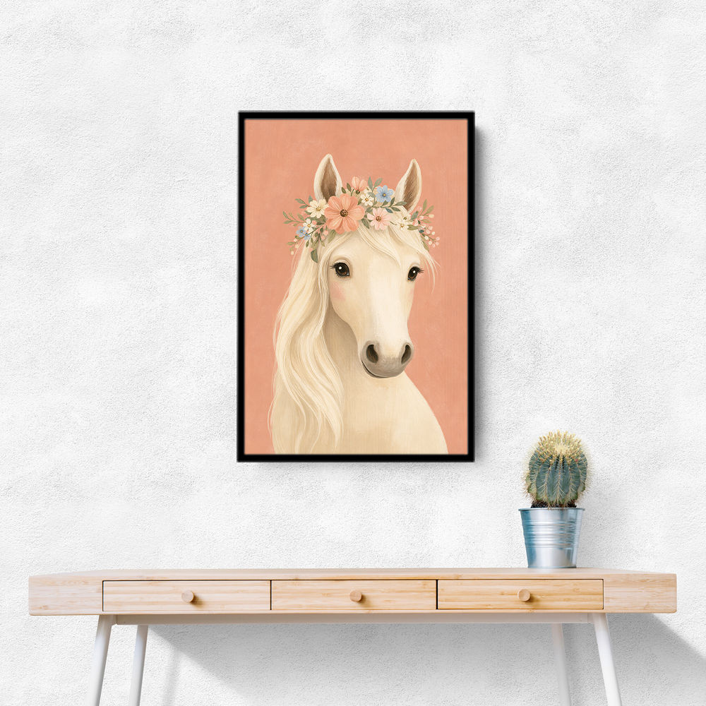 Horse With Flower Crown