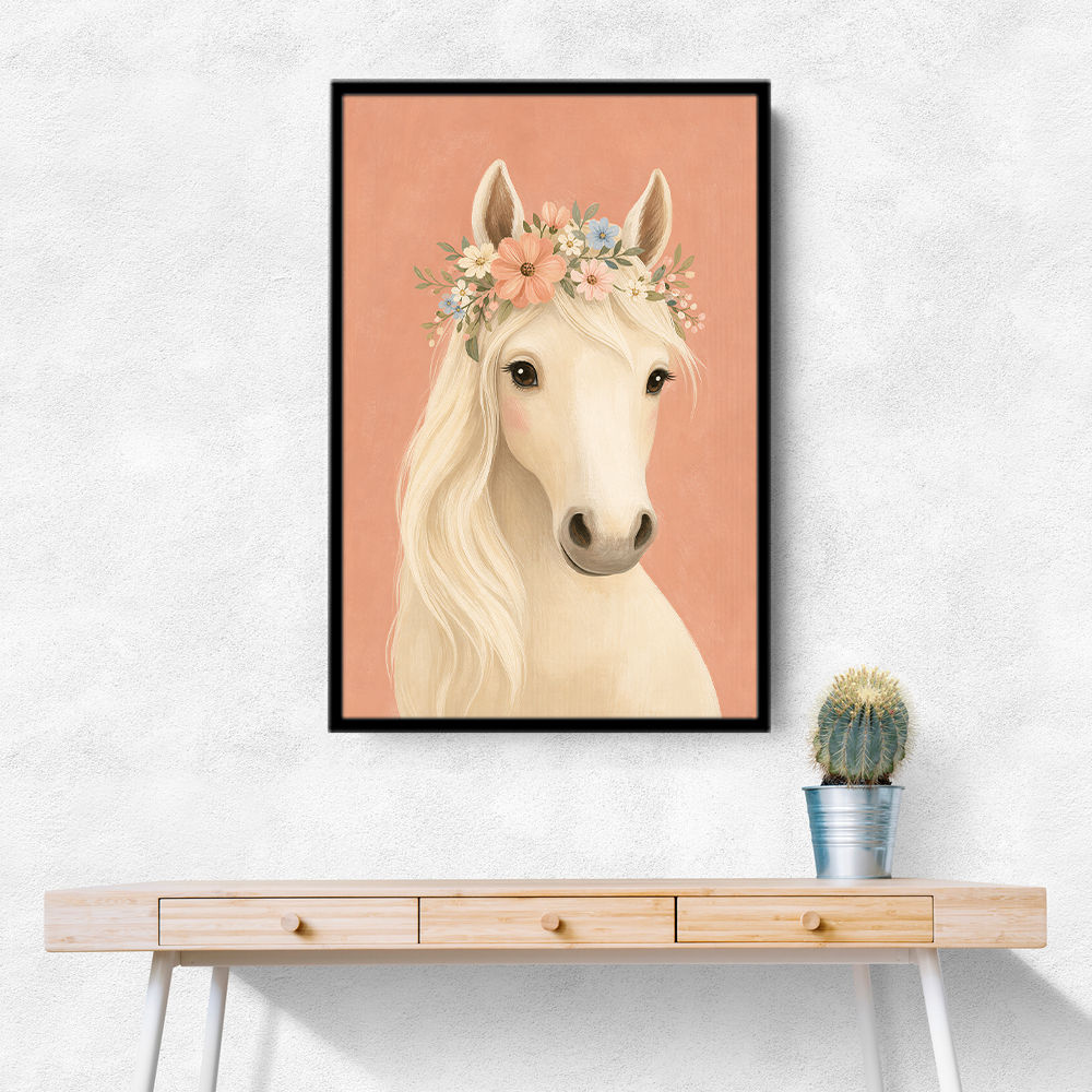 Horse With Flower Crown