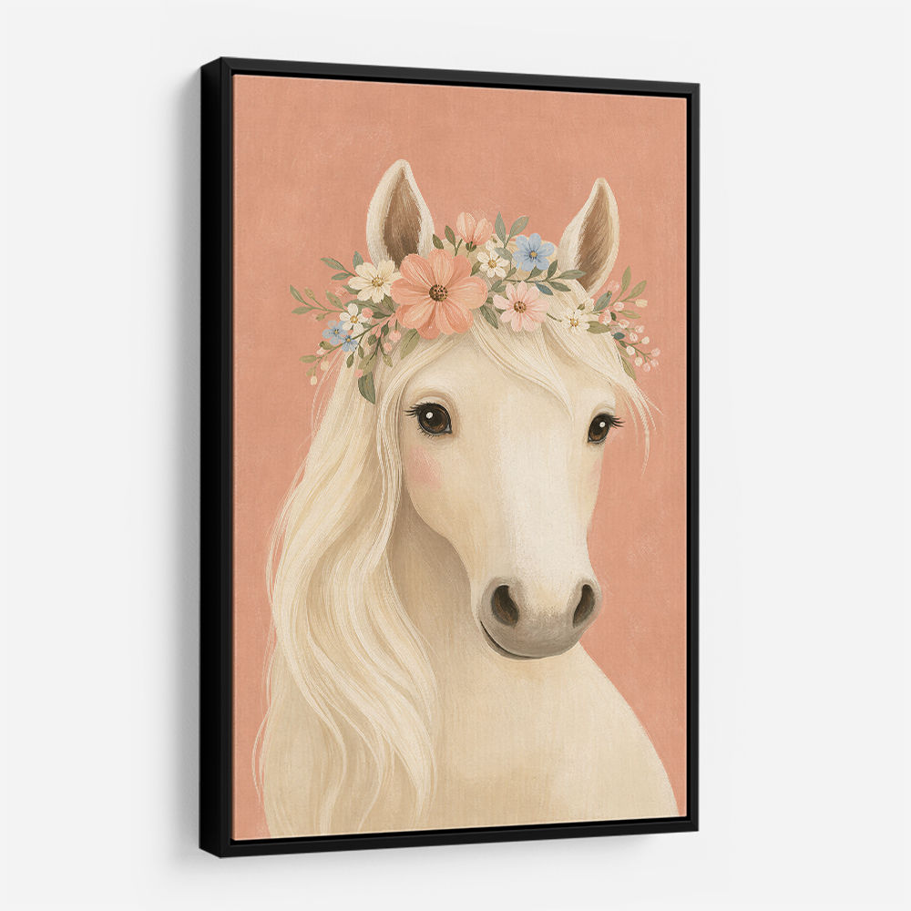 Horse With Flower Crown