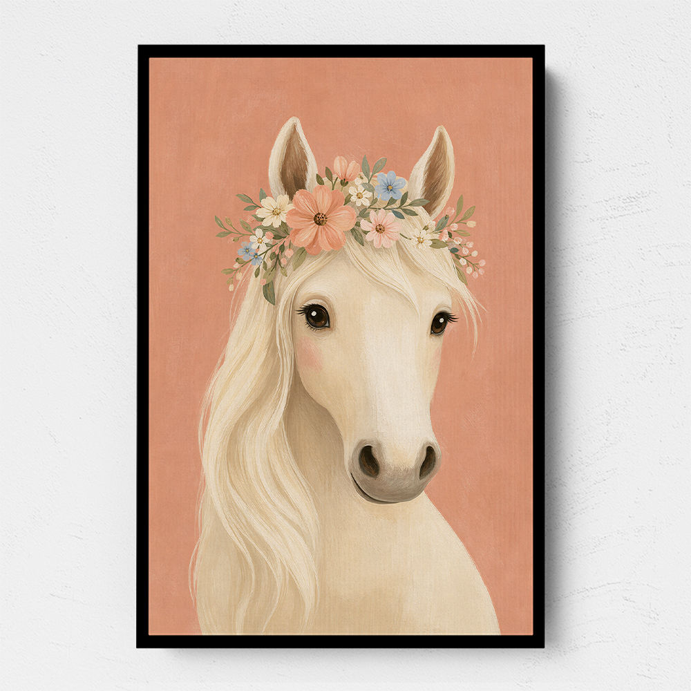 Horse With Flower Crown