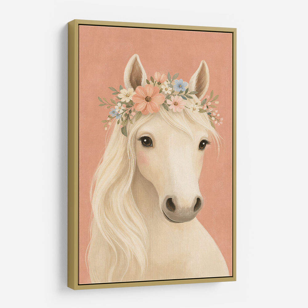 Horse With Flower Crown