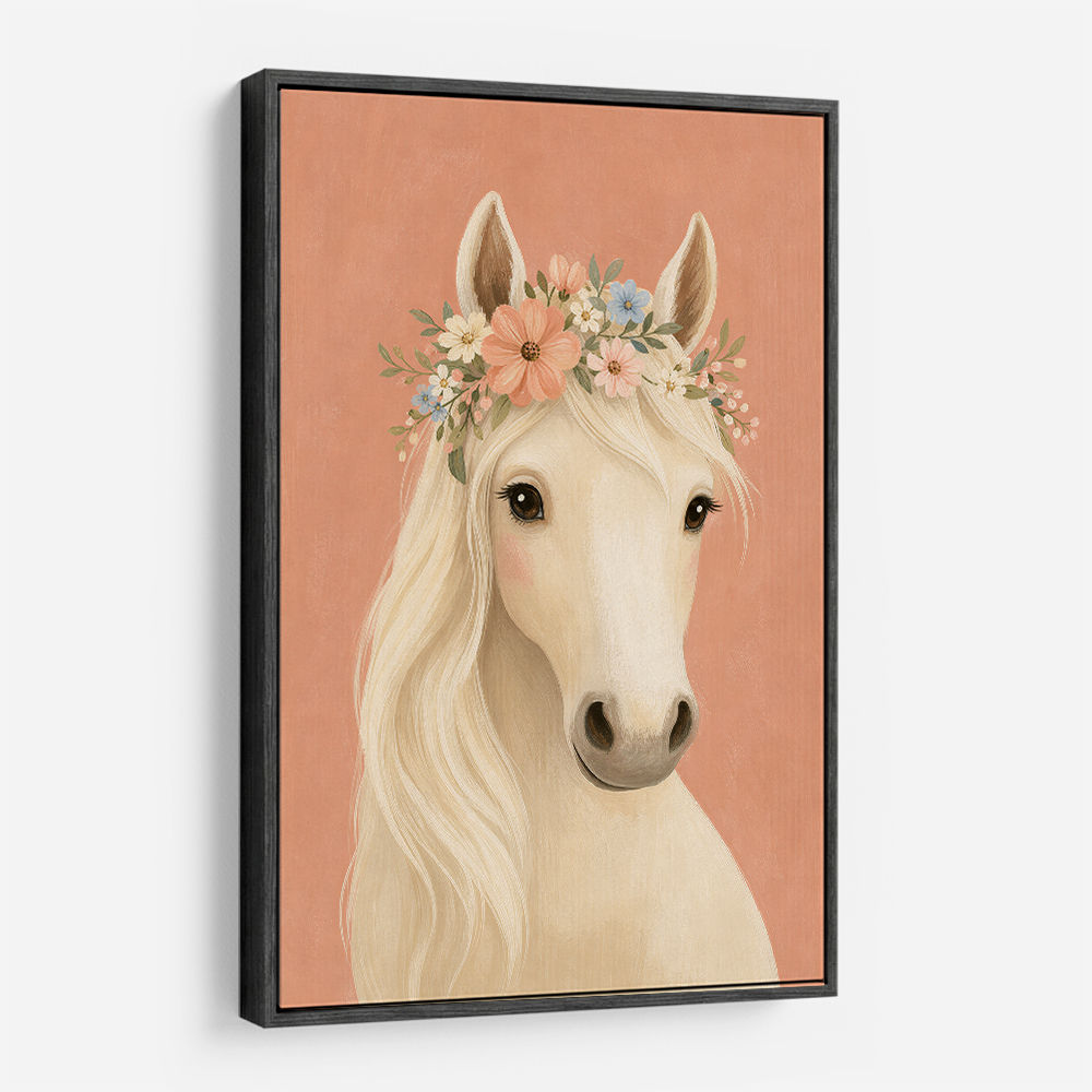 Horse With Flower Crown