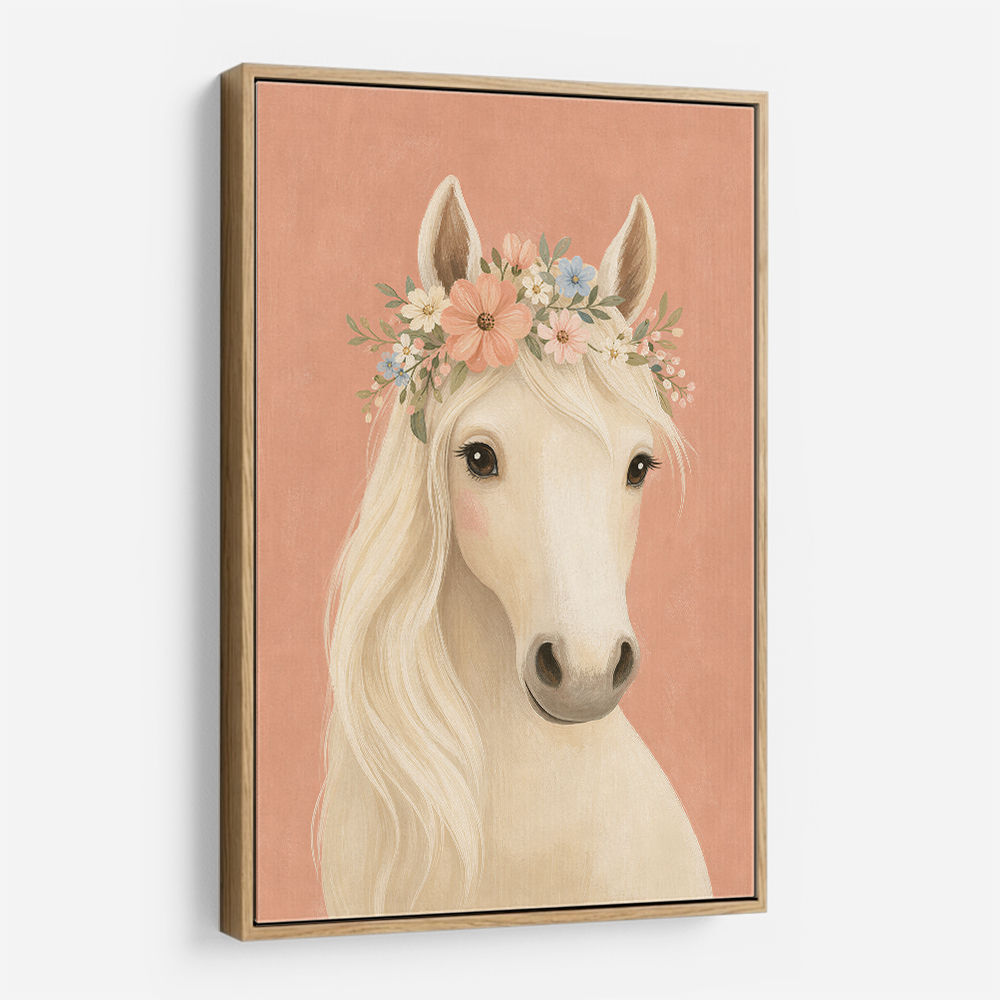 Horse With Flower Crown