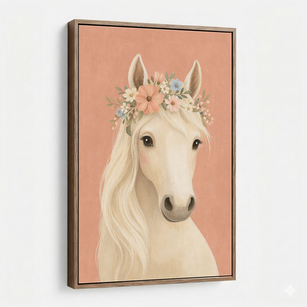 Horse With Flower Crown