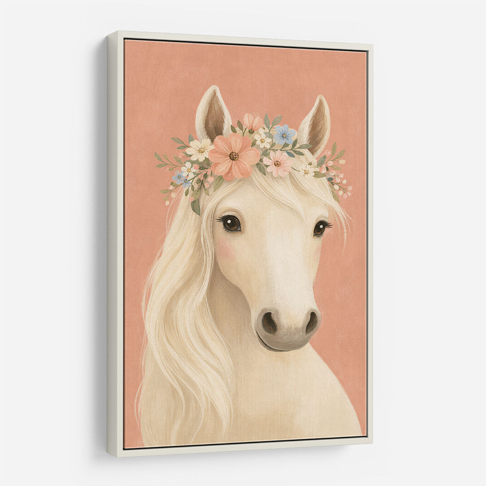 Horse With Flower Crown