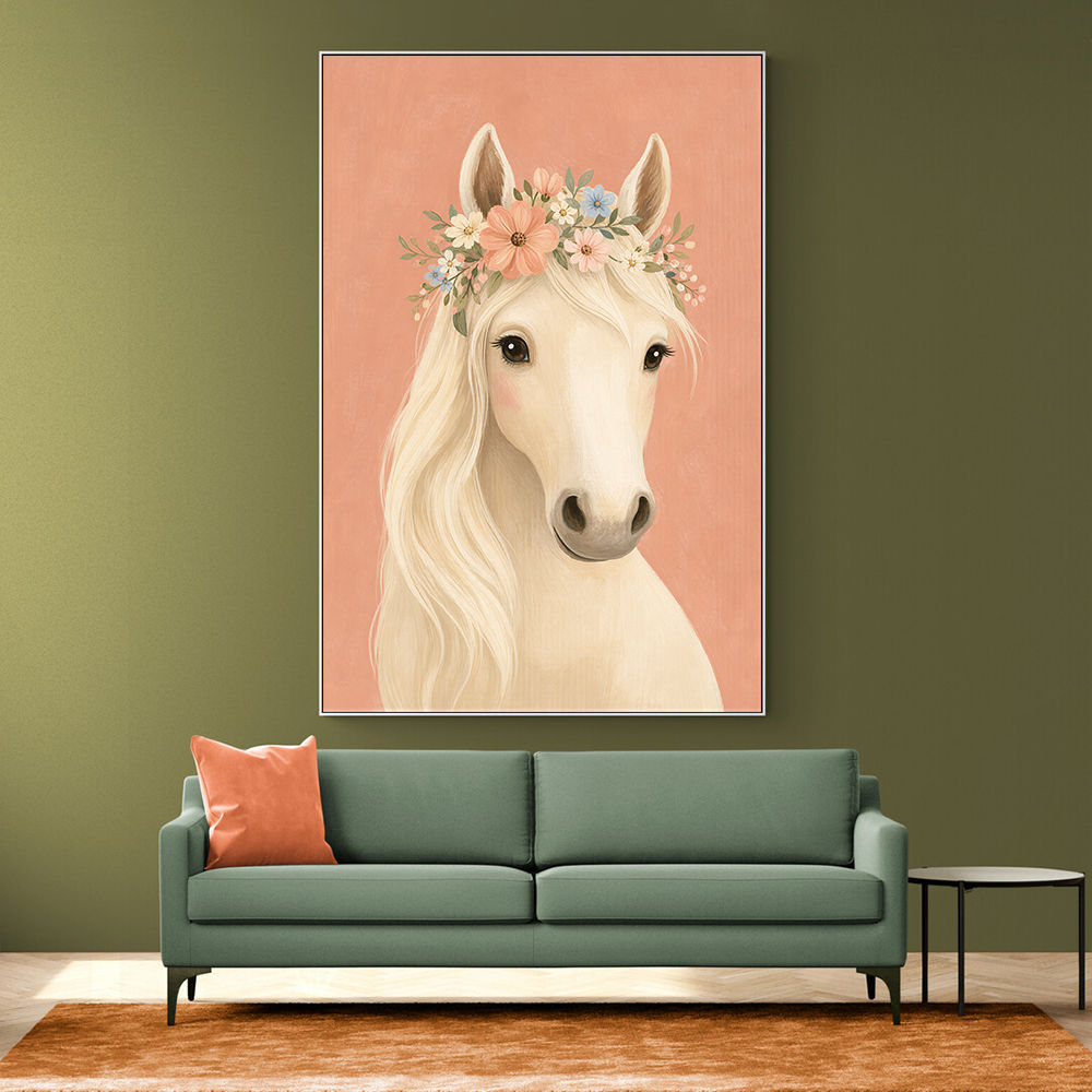 Horse With Flower Crown