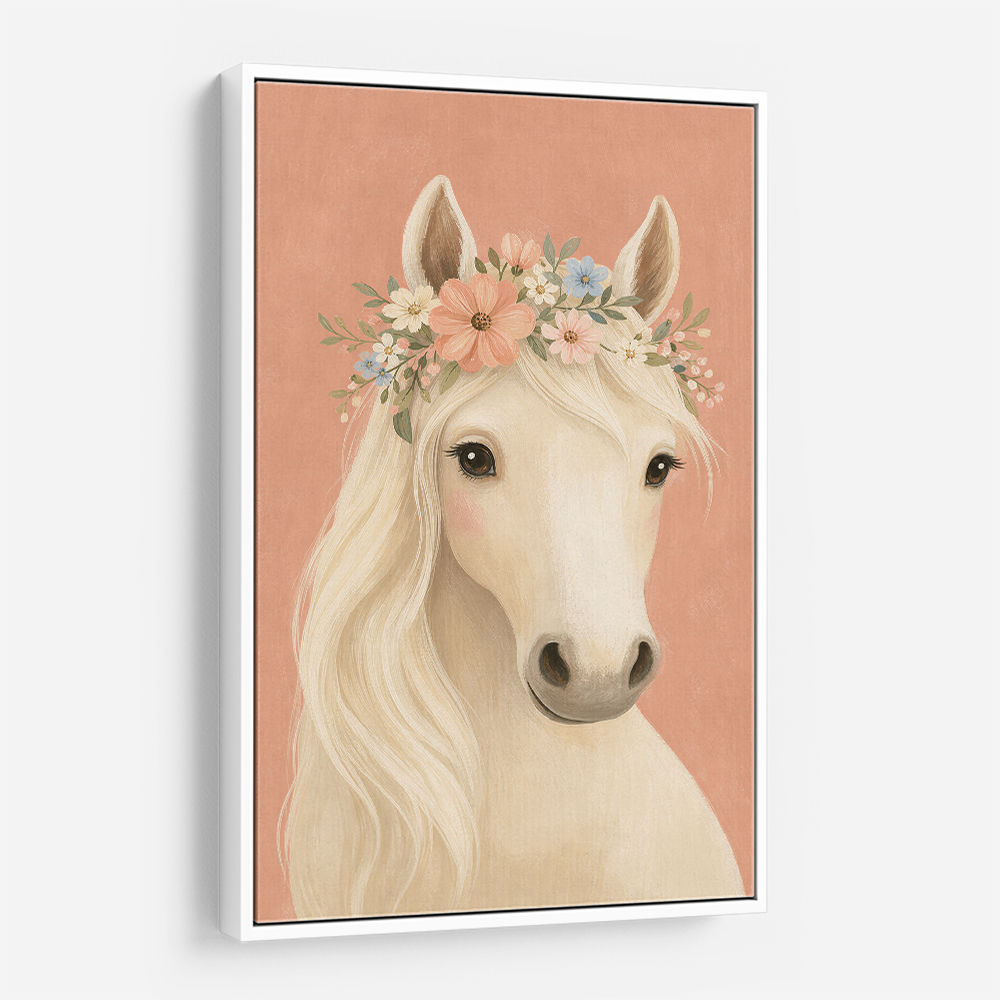 Horse With Flower Crown