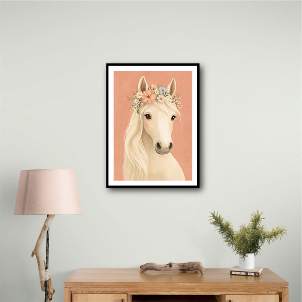 Horse With Flower Crown