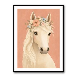 Horse With Flower Crown