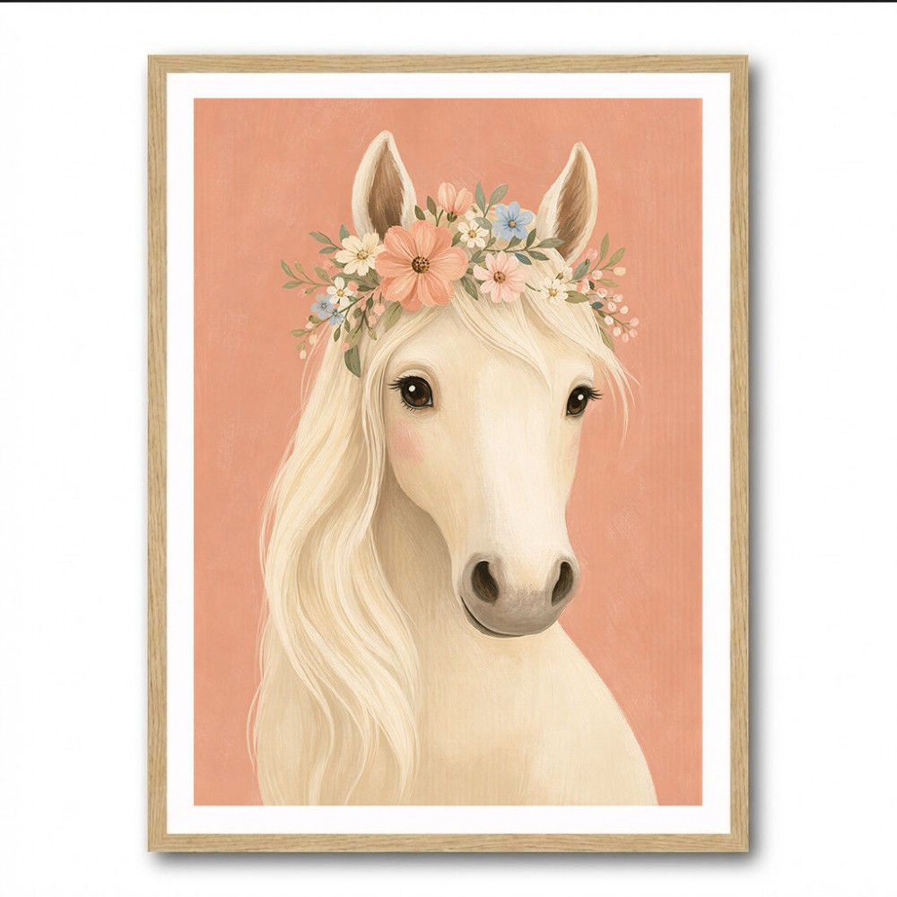 Horse With Flower Crown