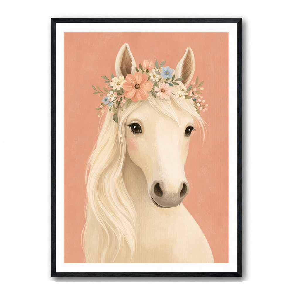 Horse With Flower Crown