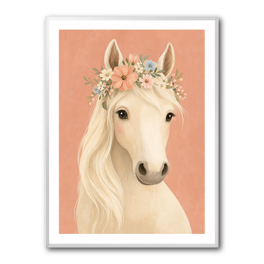 Horse With Flower Crown