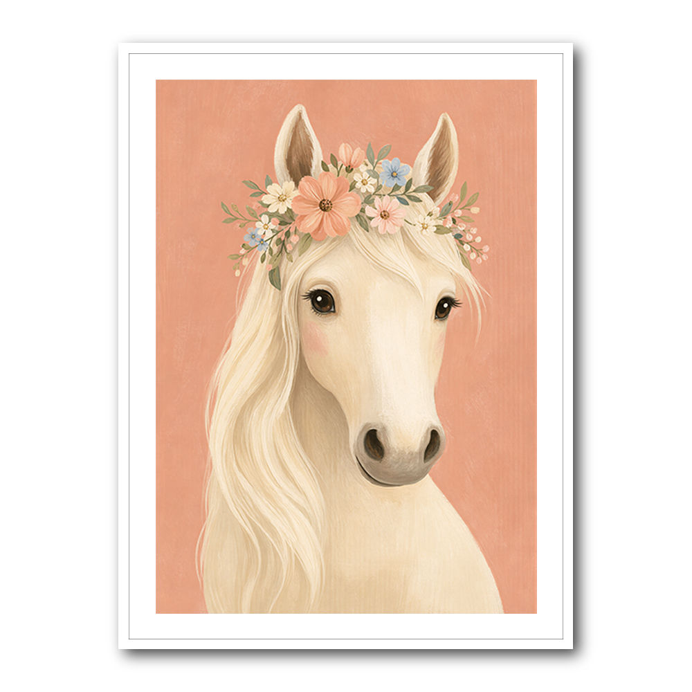 Horse With Flower Crown