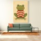 Frog in Striped Jumper