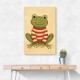 Frog in Striped Jumper