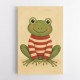 Frog in Striped Jumper