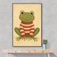 Frog in Striped Jumper