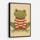 Frog in Striped Jumper