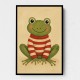 Frog in Striped Jumper