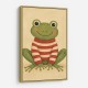 Frog in Striped Jumper