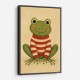 Frog in Striped Jumper