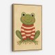 Frog in Striped Jumper