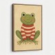 Frog in Striped Jumper
