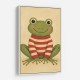 Frog in Striped Jumper