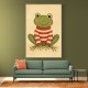 Frog in Striped Jumper
