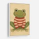Frog in Striped Jumper