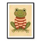 Frog in Striped Jumper
