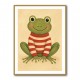 Frog in Striped Jumper