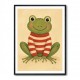 Frog in Striped Jumper