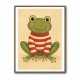 Frog in Striped Jumper